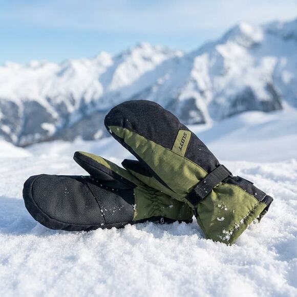 SCOTT Ultimate Warm Waterproof Mittens – Fir Green/Black – Size L – NEW - Picture 5 of 7